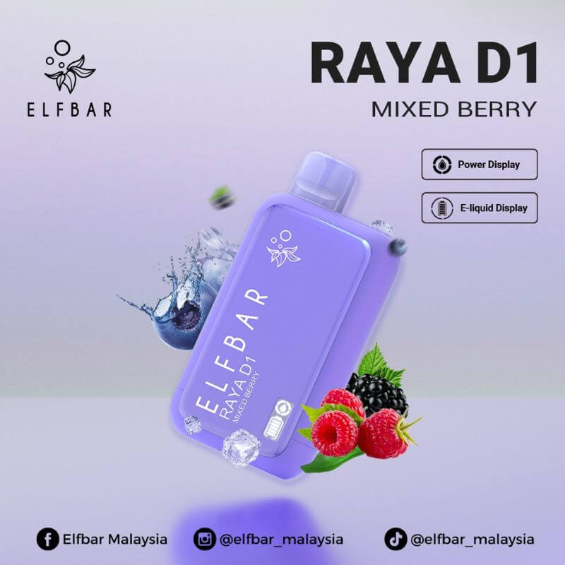 SGVape-ELFBAR-RAYA-D1-13000-MIXED-BERRY-SG-Vape-Party